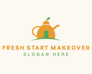 Citrus Fruit Teapot logo design