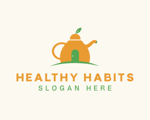 Citrus Fruit Teapot logo design