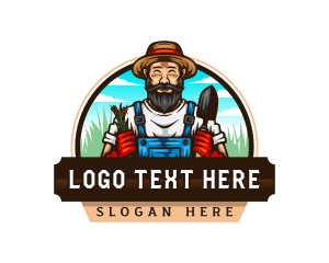 Mustache - Wheat Farmer Agriculture logo design