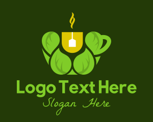 Tea Cup - Organic Green Tea logo design