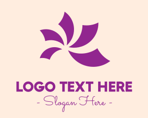 Violet - Purple Flower Petals logo design