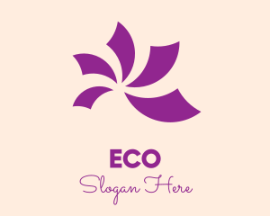 Purple Flower Petals Logo