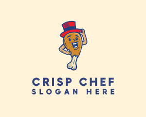 Fried Chicken Hat logo design