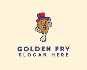 Fried Chicken Hat logo design