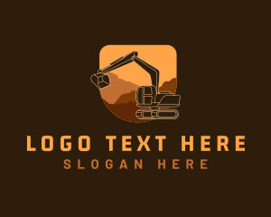 Machinery - Excavator Equipment Construction logo design