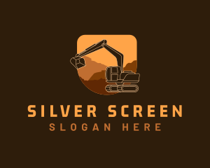 Excavator Equipment Construction Logo