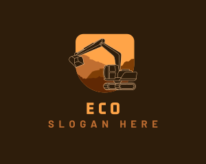 Heavy Equipment - Excavator Equipment Construction logo design