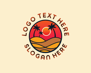 Travel Beach Resort logo design