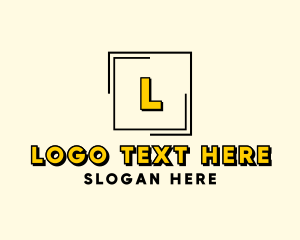 Photographer - Modern Square Frame logo design