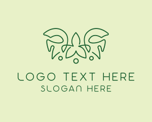 Landscaping - Nature Tiara Crown logo design