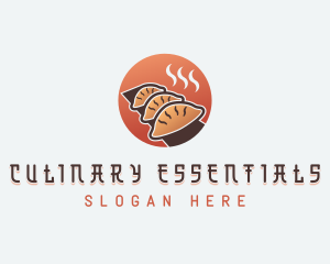 Gyoza Dumplings Culinary logo design