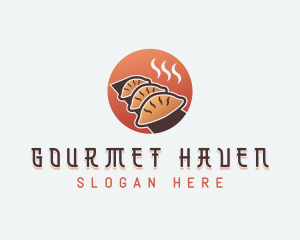 Gyoza Dumplings Culinary logo design