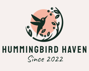 Hummingbird Branch Plant logo design