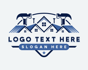 Refurbish - Hammer Roof Repair logo design