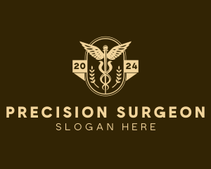 Surgeon - Pharmacy Medical Caduceus logo design