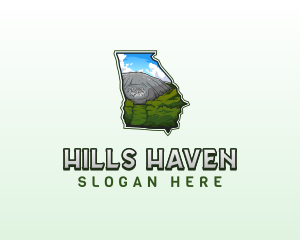 Georgia Stone Mountain logo design