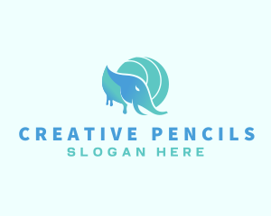 Elephant Animal Mammal logo design