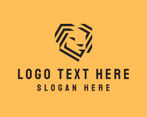 Technology - Wild Lion Head logo design