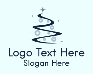 Christmas Tree Swirl Logo