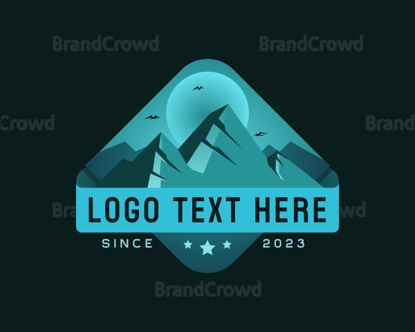 Mountain Outdoor Camping Logo