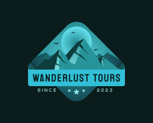 Mountain Outdoor Camping logo design