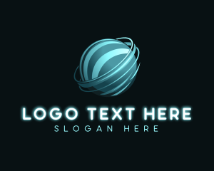 Technology Sphere Globe Logo
