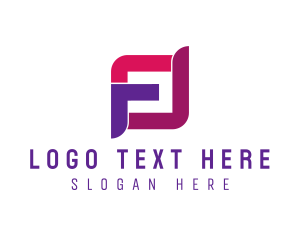 Construction - Tech Letter F logo design