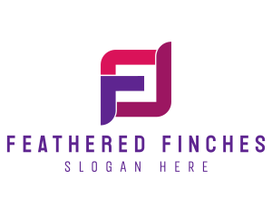 Tech Letter F logo design