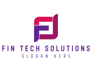 Tech Letter F logo design