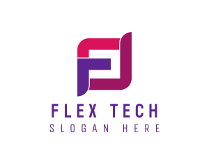 Tech Letter F logo design