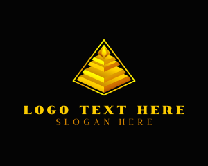 Isometric - Pyramid Jewel Luxury logo design