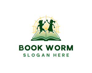 Read - Children Book Learning logo design