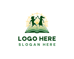Writer - Children Book Learning logo design