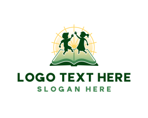 Kingdom - Children Book Learning logo design