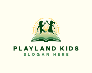 Children Book Learning logo design