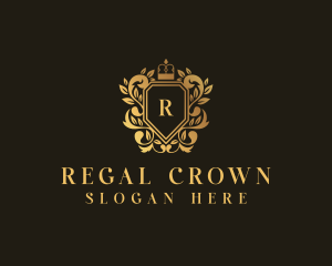 Royalty Crown Shield logo design