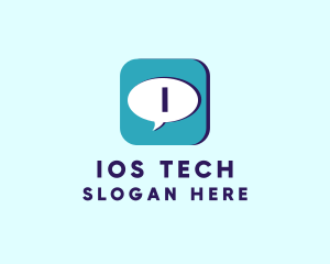 Ios - Chat Bubble Application logo design