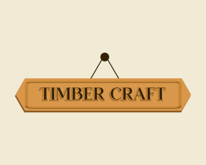 Wood - Hanging Wood Crafts logo design