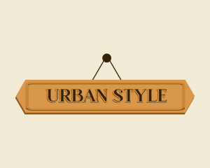 Specialty Shop - Hanging Wood Crafts logo design