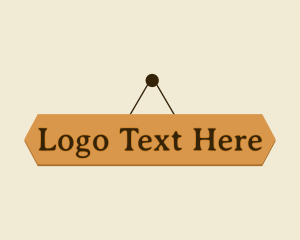 Diy - Hanging Wood Wordmark logo design
