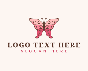 Fairy - Butterfly Fairy Wings logo design