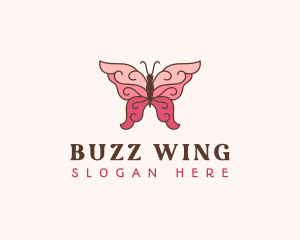 Butterfly Fairy Wings logo design