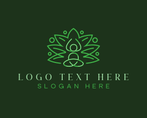 Massage - Lotus Spa Zen logo design