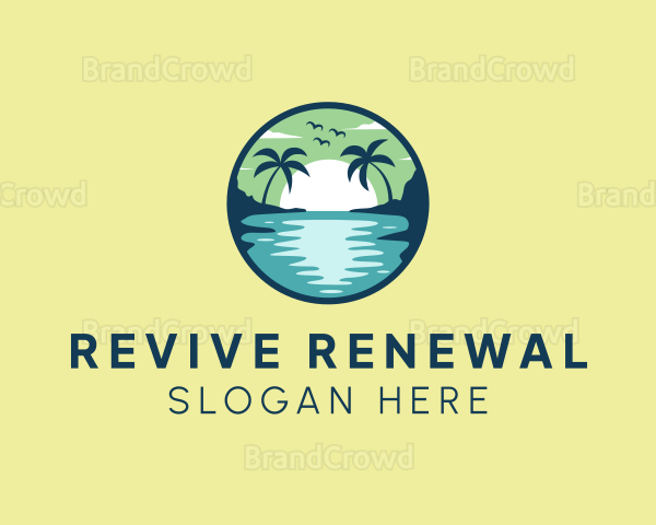 Tropical Beach Getaway Logo