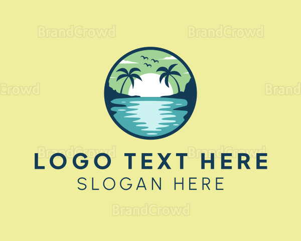 Tropical Beach Getaway Logo