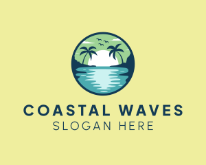 Shore - Tropical Beach Getaway logo design
