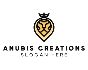 Deluxe Crown Lion logo design