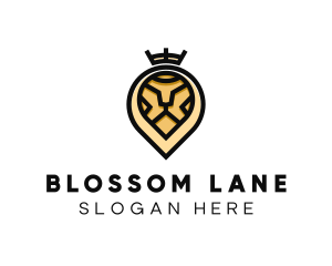 Deluxe Crown Lion logo design