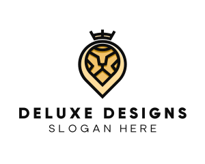 Deluxe - Deluxe Crown Lion logo design