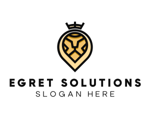 Deluxe Crown Lion logo design